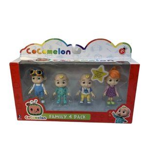 NIB Cocomelon Figures Family 4 Pack JJ TomTom YoYo CMW0035 YouTube Ages 2 & Up